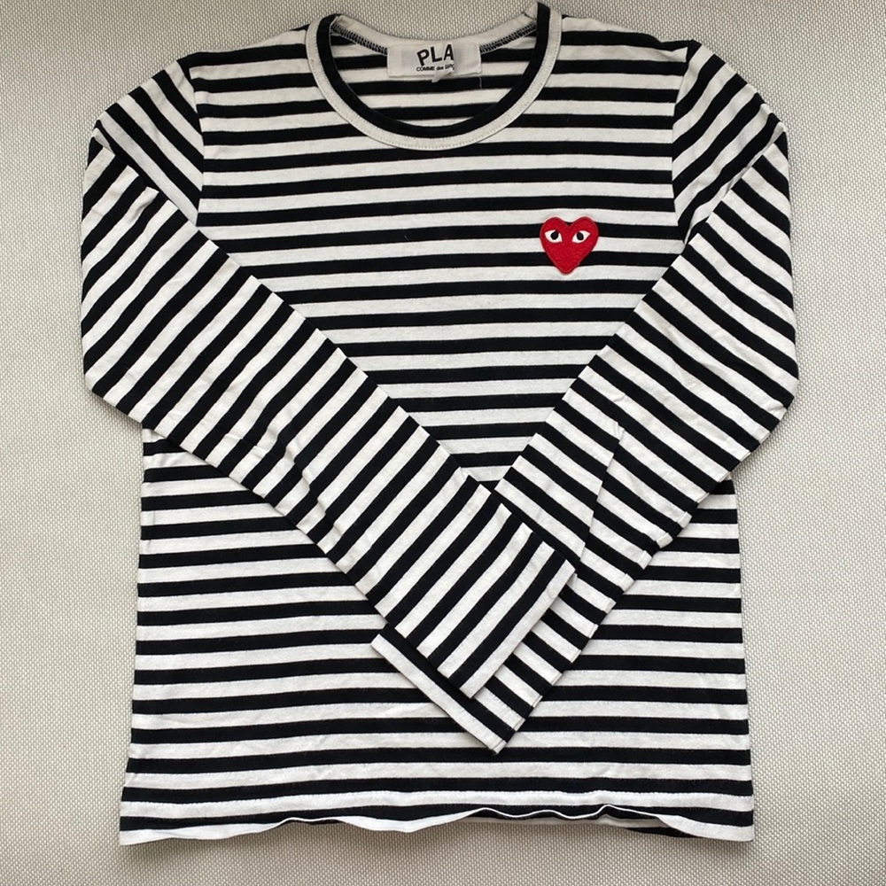 CDG Comme des Garçon stripes long sleeve tshirt
